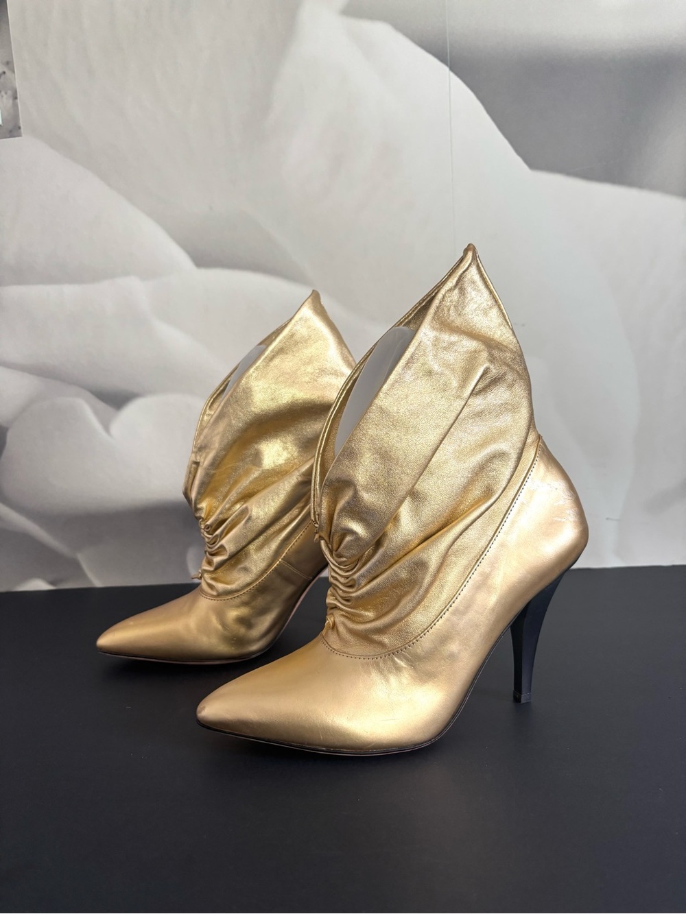 Gold boots